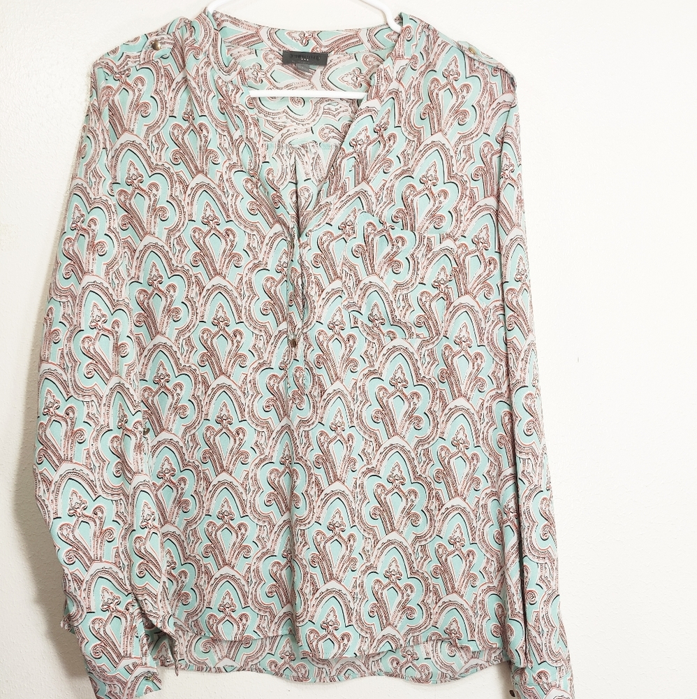 The Limited | Turquoise Shirt with Print